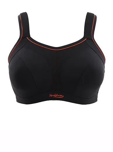 Panache Sport podprsenka nevyztužená s kosticemi černá - černá