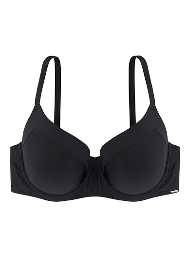 Dorina hladká vyztužená podprsenka černá - černá