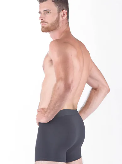 Gina pánské bambusové boxerky šedé - tmavě šedá