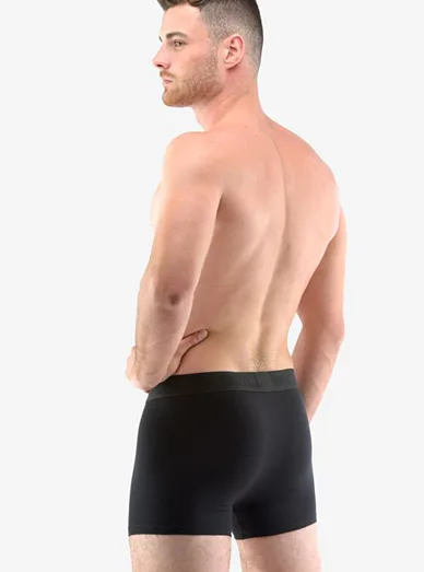 Gina pánské bambusové boxerky černé - černá