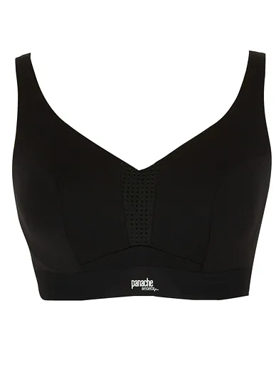Panache Sport podprsenka s kosticí černá - černá