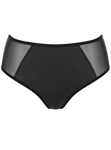 Sloggi Soft adapt kalhotky s vysokým pasem černé - černá