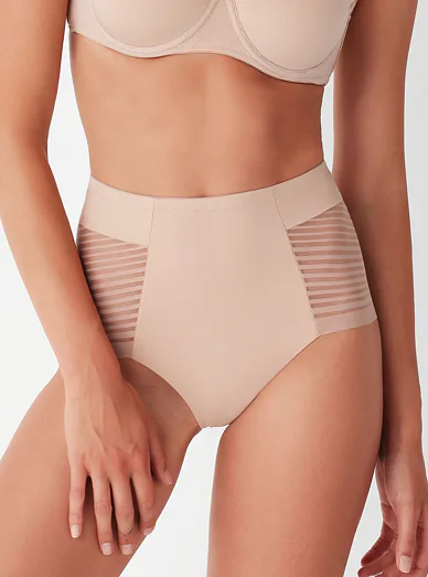 Cotonella stahovací kalhotky s krajkou tělové - béžová