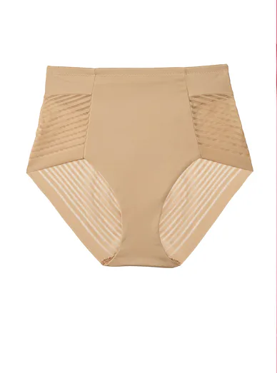 Cotonella stahovací kalhotky s krajkou tělové - béžová