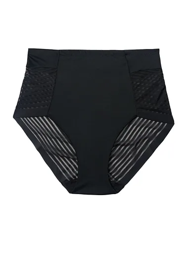 Cotonella stahovací kalhotky s krajkou černé - černá