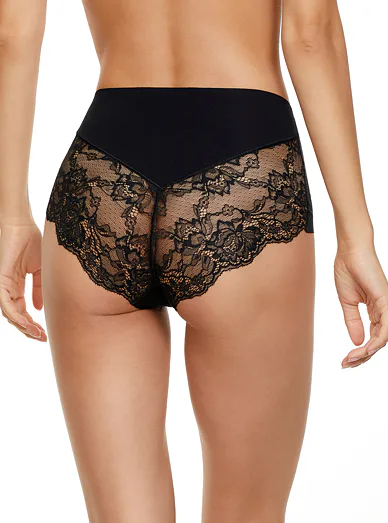 Jadea Donna bavlněné kalhotky s vysokým pasem černé - černá