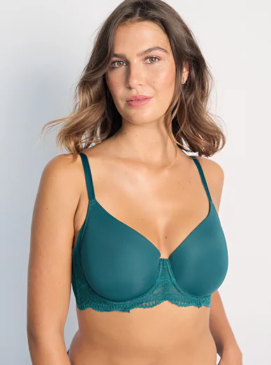 Dorina Athena zelená podprsenka s kosticí - zelená