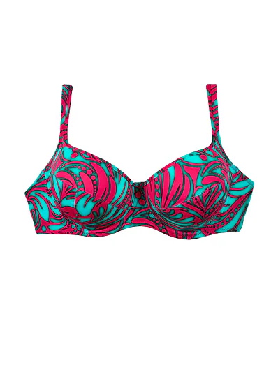 Plavková podprsenka Triola 82257 - fuchsiová