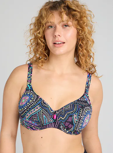 Plavková podprsenka Triola 88268 - černá