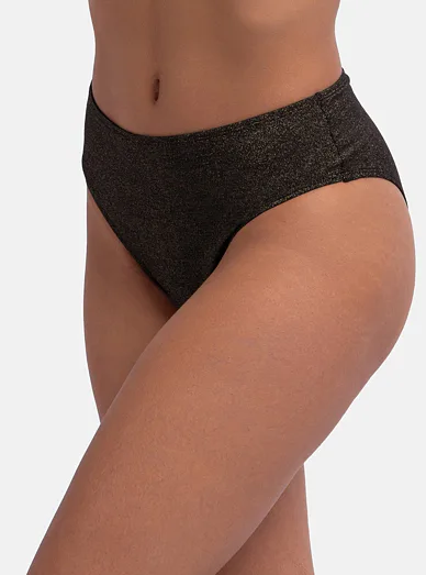 Dorina Kyra třpytivé brazilky s vysokým pasem černé - černá