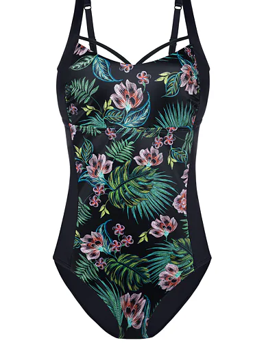 Dorina Mandika jednodílné plavky s květinovým vzorem - květy