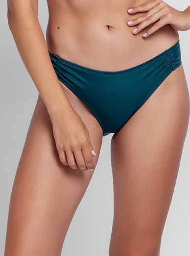 Dorina Kofar Mata plavkové kalhotky s řasením zelené - zelená