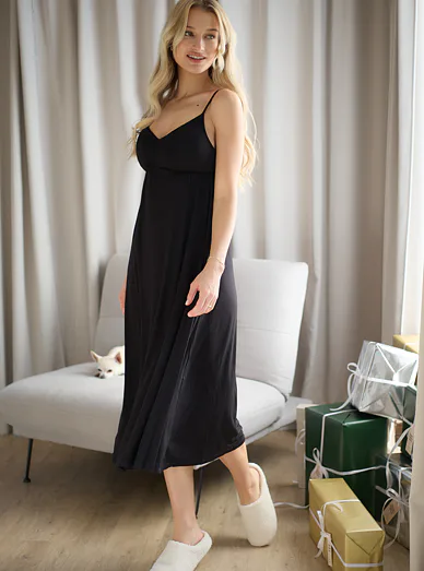 Esotiq Jewell noční košile černá - černá