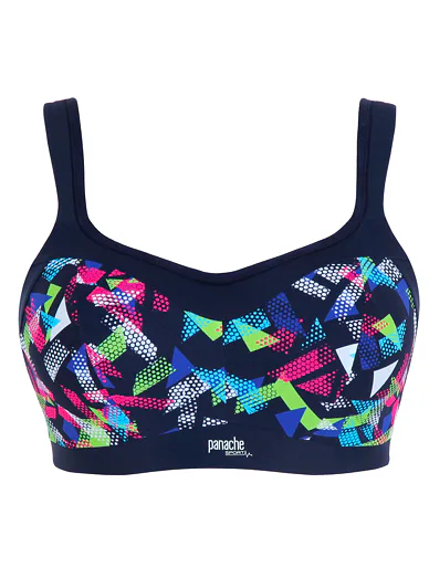 Panache sportovní podprsenka s kosticí SPORT - grafický potisk