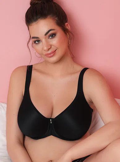 Triola Perfect Fit bezešvá a tence vyztužená podprsenka černá 28746 - černá