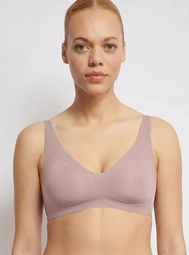 Sloggi bezešvá podprsenka braletka fialová - pastelově fialová