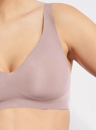 Sloggi bezešvá podprsenka braletka fialová - pastelově fialová