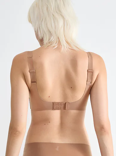 Sloggi Zero Feel Soft Bra podprsenka bez kostic tělová - tmavě tělová