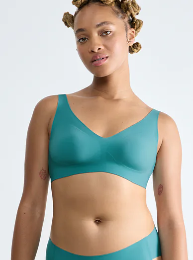 Sloggi Zero Feel Soft Bra podprsenka bez kostic tyrkysová - tyrkysová