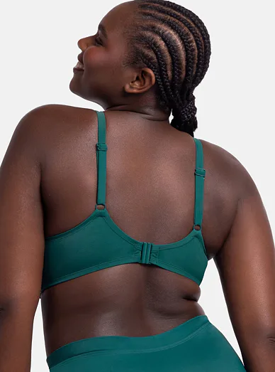 Dorina Mali plavková vyztužená podprsenka s kosticí zelená - zelená