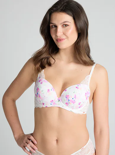 Dorina Tiani push up podprsenka s květinovým vzorem - květinový vzor
