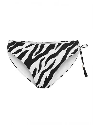 Esotiq Zibraz plavkové kalhotky se zebrovaným vzorem - smetanová