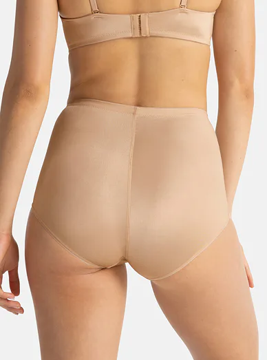 Dorina stahovací kalhotky s vysokým pasem béžové - tělová