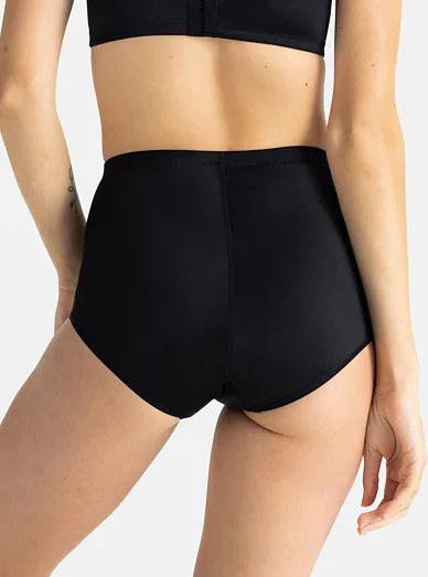 Dorina stahovací kalhotky s vysokým pasem černé - černá