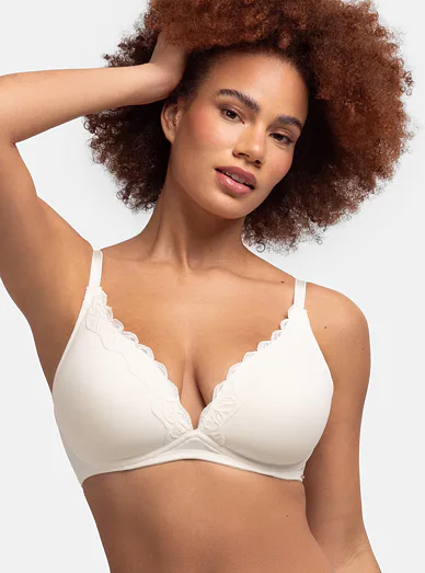 Dorina vyztužená braletka bez kostic krémová - slonovina