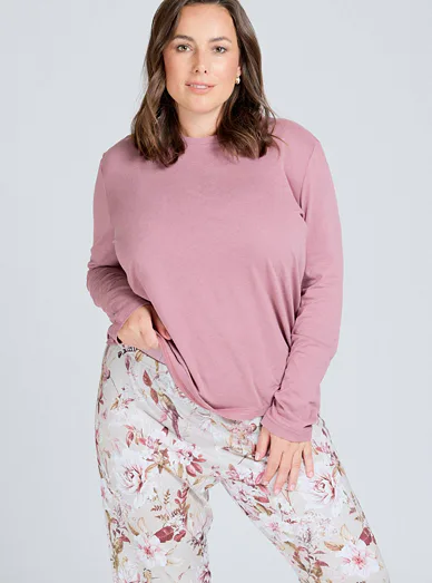 Lady Belty dámský pyžamový set s květinovým vzorem - potisk