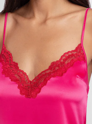 Dorina saténová košilka růžová - růžová