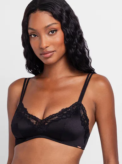 Dorina nevyztužená braletka černá - černá