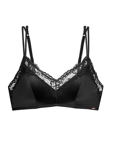 Dorina nevyztužená braletka černá - černá