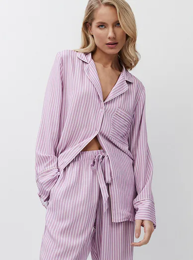 Aruelle dámské pyžamo bílo-růžové -  levandulová