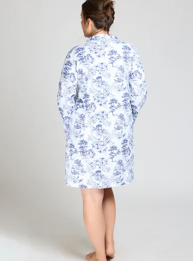 Admas dámská noční košile modrá - modrá