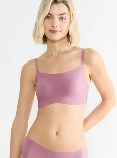 Sloggi vyztužená braletka bez kostic fialová - Fialová