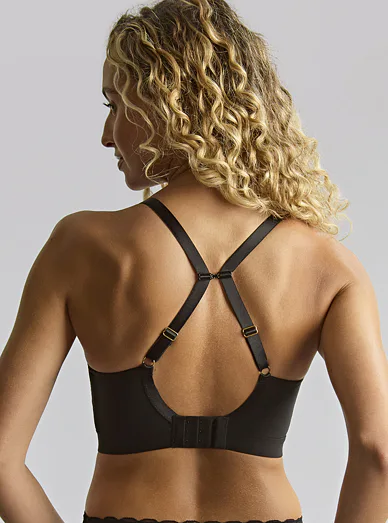 Panache vyztužená krajková braletka černá - černá