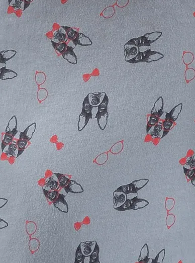 Gina pánské bavlněné trenýrky se vzorem - světle šedá