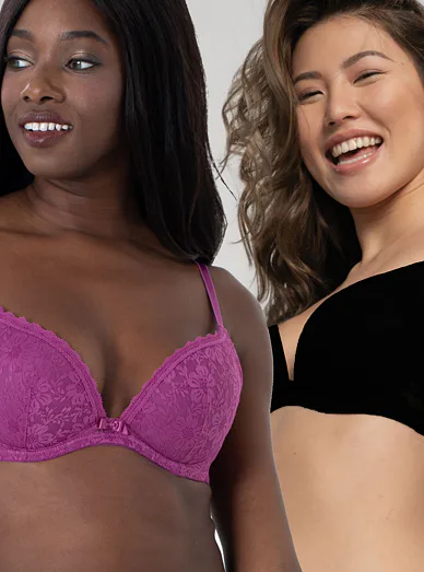 Sada podprsenek Dorina D17256LA052 - černá/fuchsiová