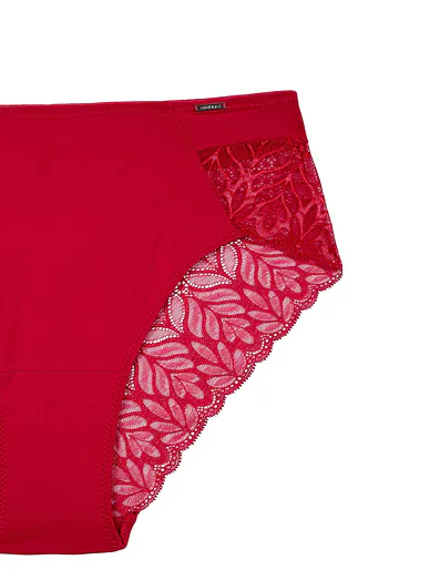 Triola vysoké kalhotky červené 32885 - cherry