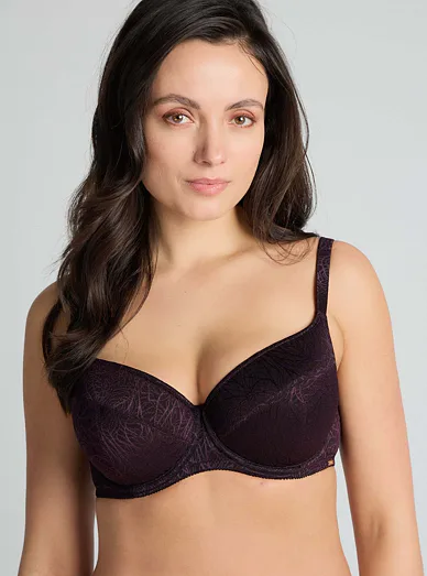 Triola T-Fit vyztužená podprsenka s kosticemi fialová 22884 - lilková