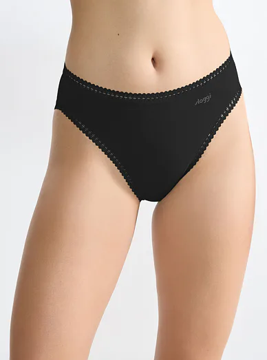 Sloggi sada klasických kalhotek 3 ks černé - černá