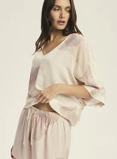 Esotiq dámské pyžamo béžové - béžová