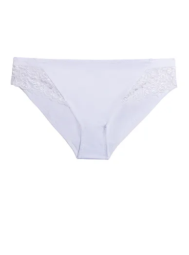 Triola klasické kalhotky s krajkou bílé 31665 - bílá