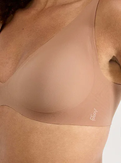 Sloggi push-up braletka bez kostic béžová - tmavě tělová