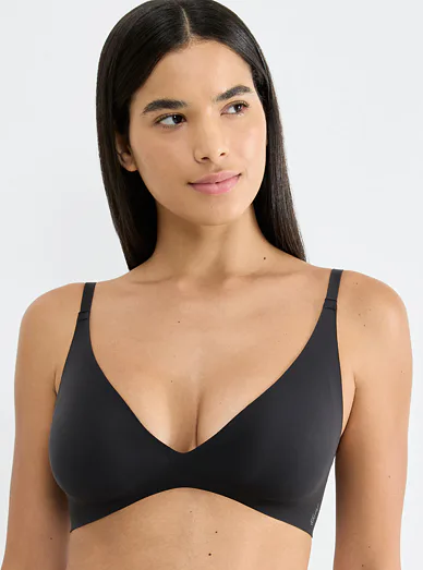 Sloggi push-up braletka bez kostic černá - černá