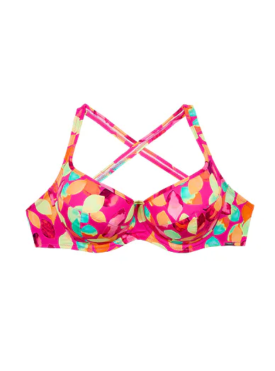 Triola T-Fit vyztužená plavková podprsenka růžová 82277 - tmavá růžová