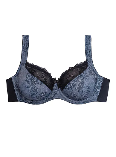 Triola Comfy-Fit nevyztužená podprsenka s flexi kosticemi černo-bílá 21777 - černo-bílá