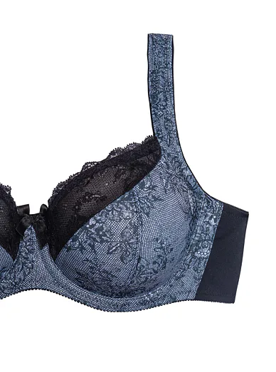 Triola Comfy-Fit nevyztužená podprsenka s flexi kosticemi černo-bílá 21777 - černo-bílá