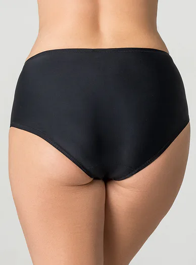 Triola kalhotky s vysokým pasem černobílé 32777 - černo-bílá